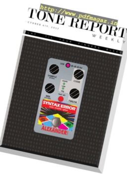 Tone Report Weekly – 6 October 2017