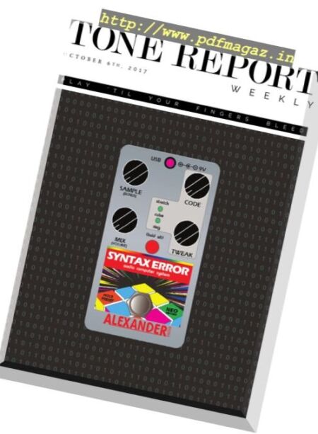 Tone Report Weekly – 6 October 2017 Cover