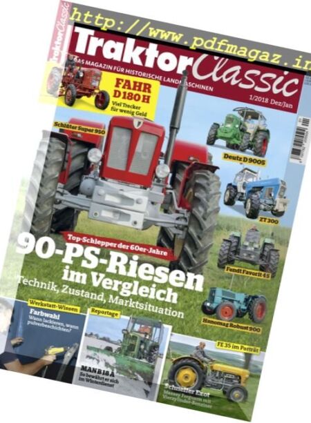 Traktor Classic – Januar-Februar 2018 Cover