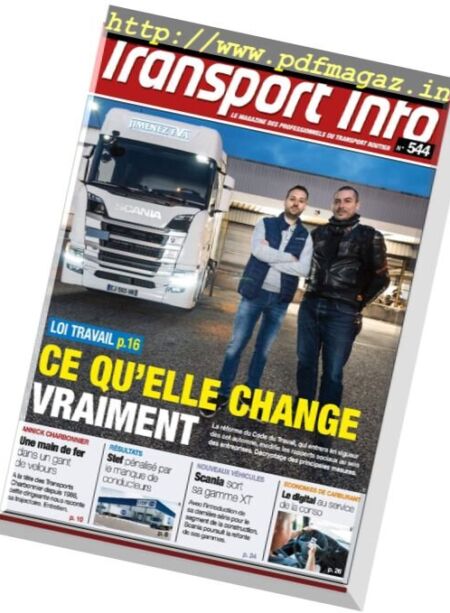 Transport Info Hebdo – 22 Septembre 2017 Cover