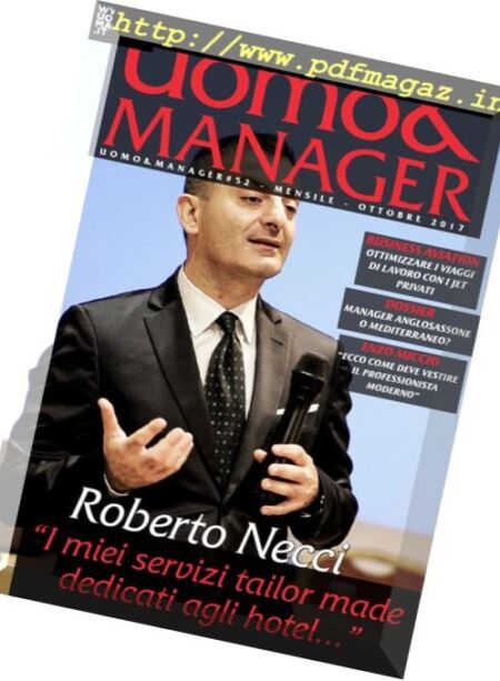 Uomo & Manager – Ottobre 2017 Cover