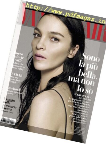 Vanity Fair Italia – 18 Ottobre 2017 Cover