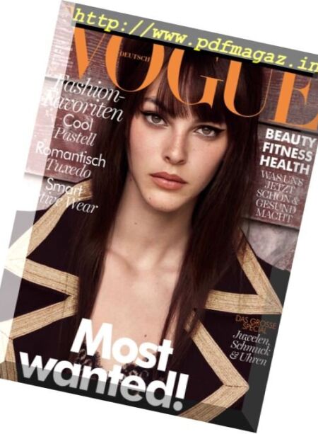 Vogue Germany – November 2017 Cover
