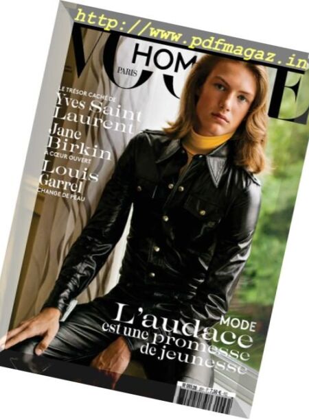 Vogue Hommes – novembre 2017 Cover