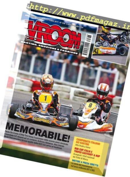 Vroom Italia – Ottobre 2017 Cover