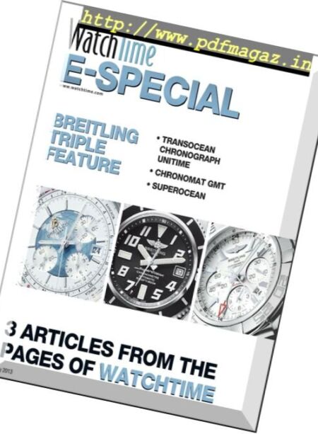 WatchTime – Breitling (July 2013) Cover