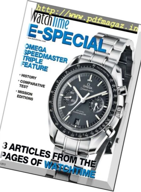WatchTime – Omega Speedmaster (March 2013) Cover