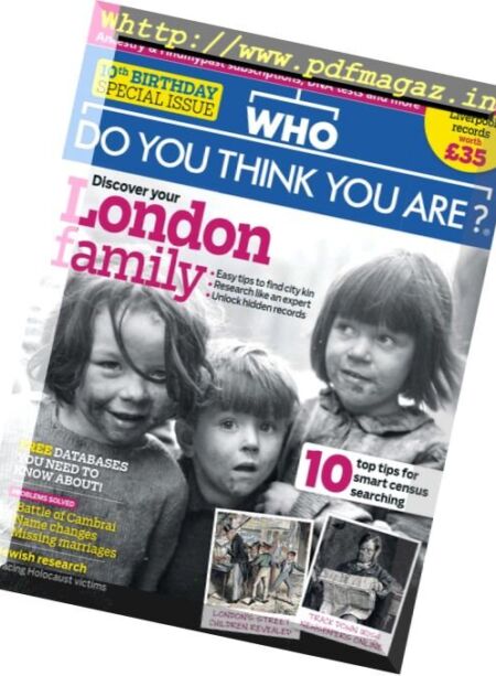Who Do You Think You Are – October 2017 Cover