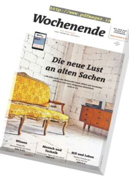 Wochenende Das Magazin – 17 September 2017