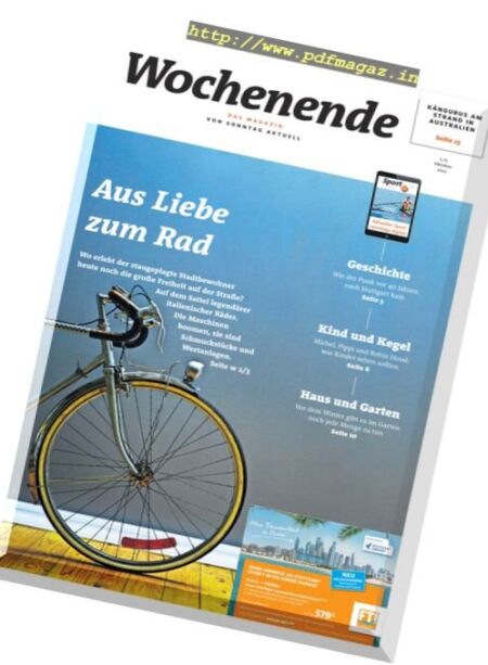 Wochenende. Das Magazin – 1 Oktober 2017 Cover