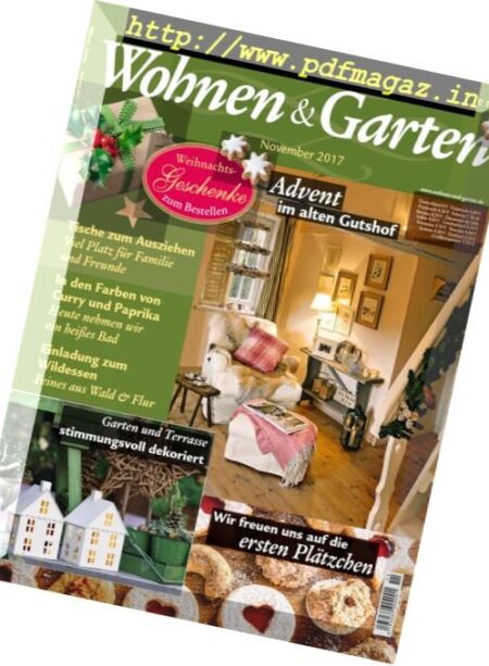 Wohnen & Garten – November 2017 Cover