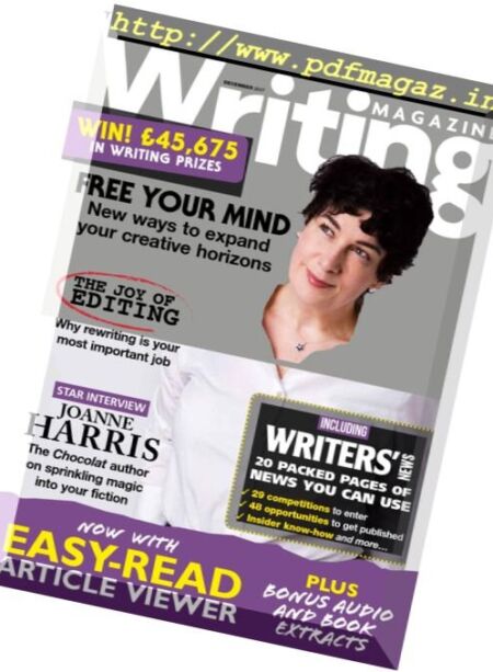Writing Magazine – December 2017 Cover