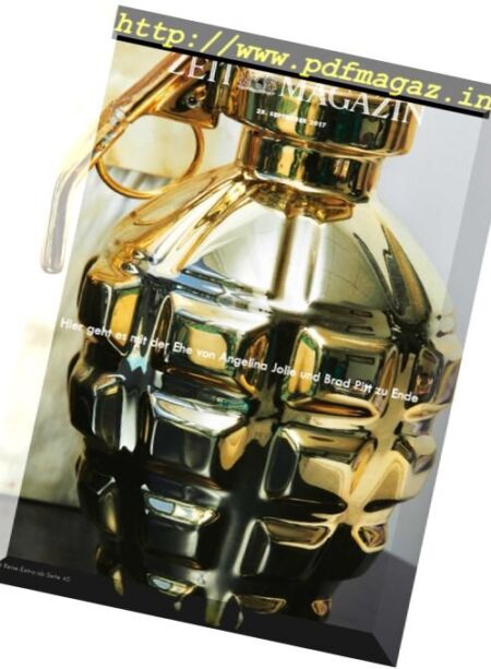 Zeit Magazin – 28 September 2017 Cover