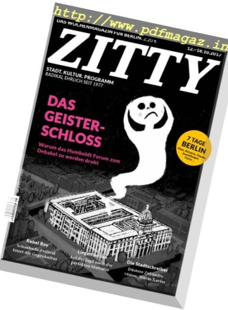 Zitty – 12 Oktober 2017 Cover