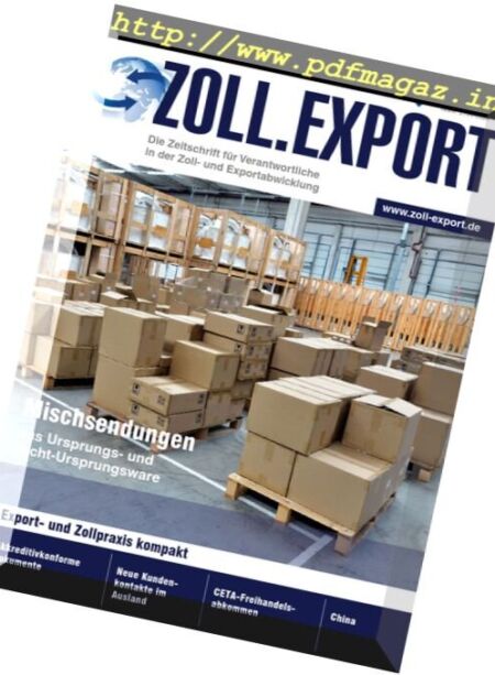 Zoll.Export – Oktober 2017 Cover