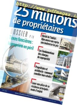 25 Millions de Proprietaires – novembre 2017