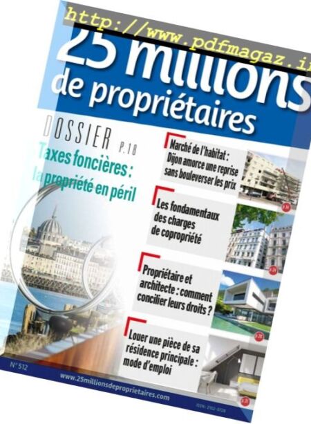 25 Millions de Proprietaires – novembre 2017 Cover