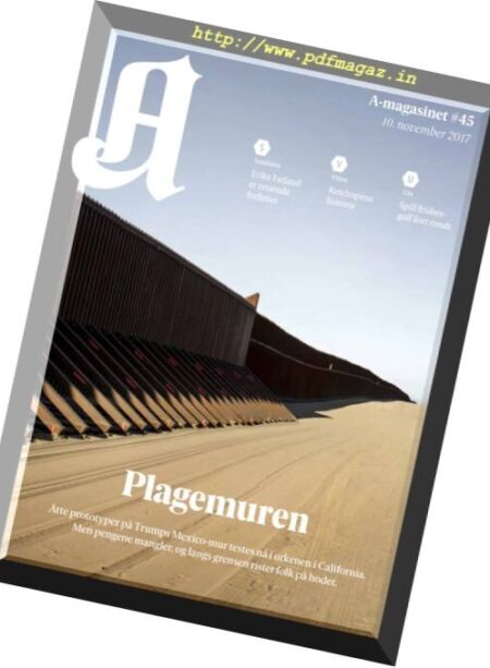 A-Magasinet – 10 november 2017 Cover
