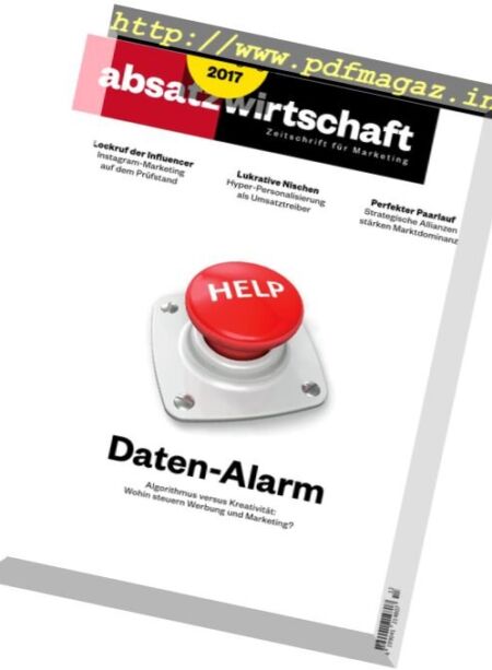 Absatzwirtschaft – Dezember 2017 Cover