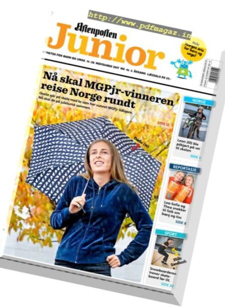 Aftenposten Junior – 14 november 2017 Cover