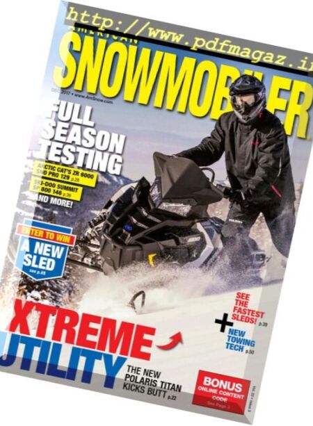 American Snowmobiler – December 2017 Cover
