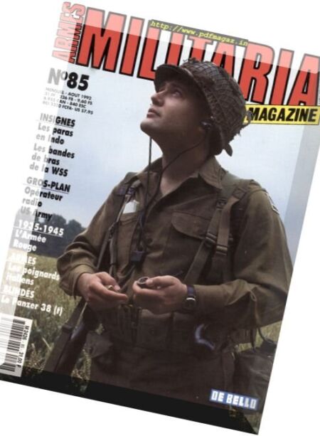 Armes Militaria – Aout 1992 Cover