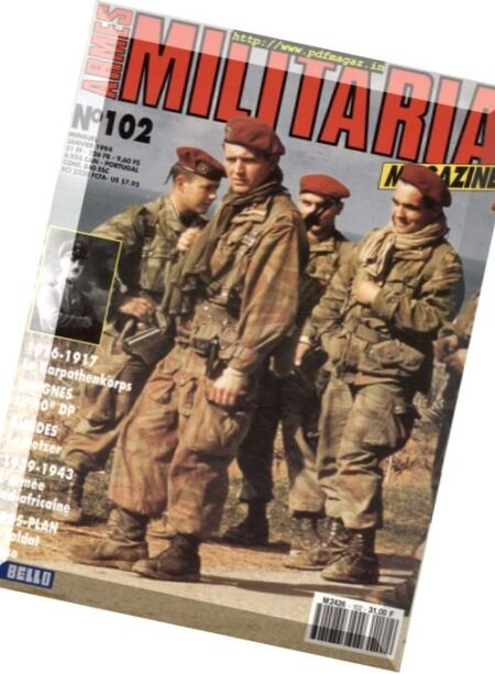 Armes Militaria – Janvier 1994 Cover