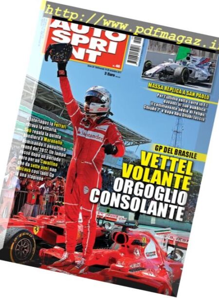 Auto Sprint – 14 Novembre 2017 Cover