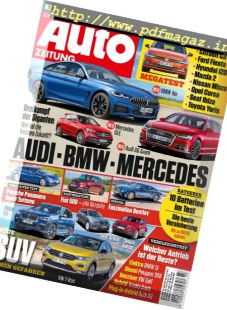 Auto Zeitung – 18 Oktober 2017 Cover