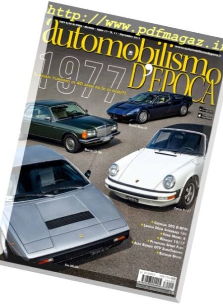 Automobilismo d’Epoca – Novembre 2017 Cover