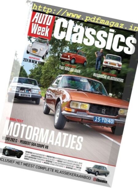 AutoWeek Classics Netherlands – november 2017 Cover