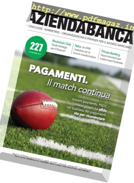 AziendaBanca – novembre 2017 Cover