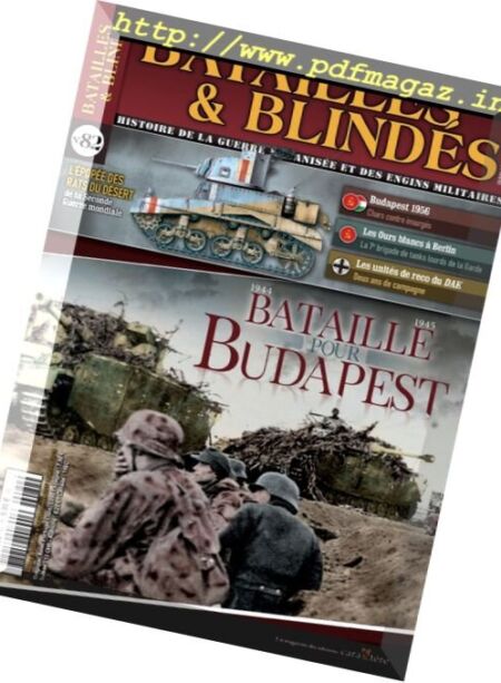 Batailles & Blindes – Decembre 2017 – Janvier 2018 Cover