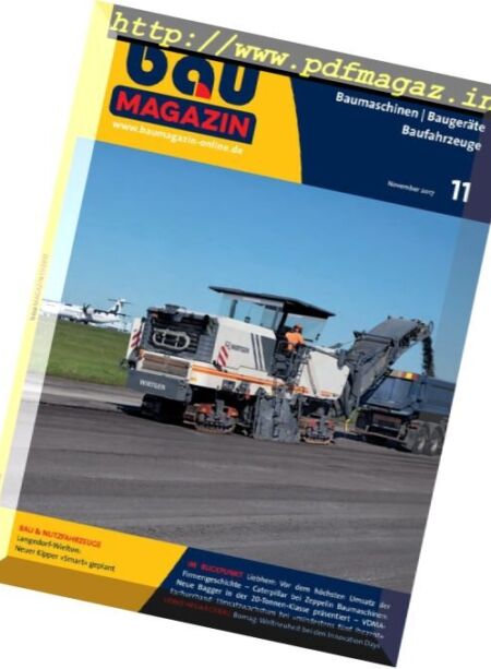 Bau Magazin – November 2017 Cover