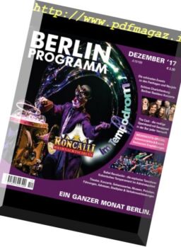 Berlin Programm – Dezember 2017