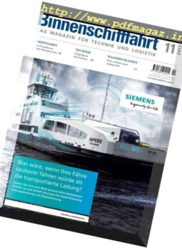 Binnenschifffahrt – November 2017