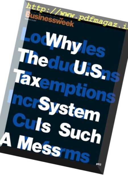 Bloomberg Businessweek USA – 13 November 2017 Cover