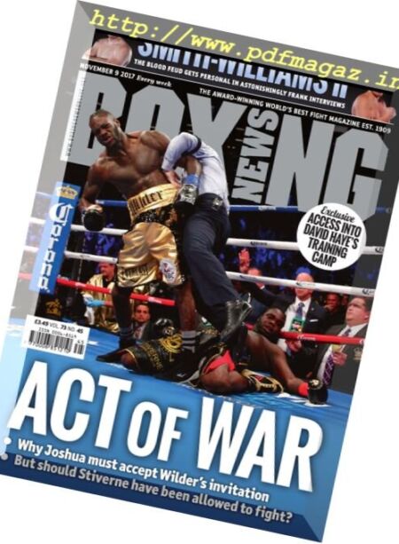 Boxing News – 9 November 2017 Cover