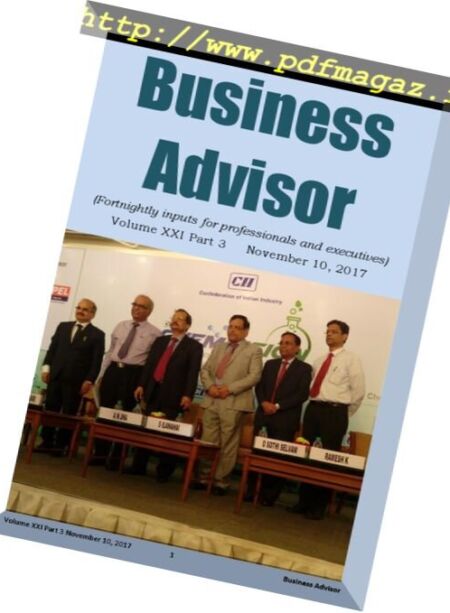 Business Advisor – 9 November 2017 Cover