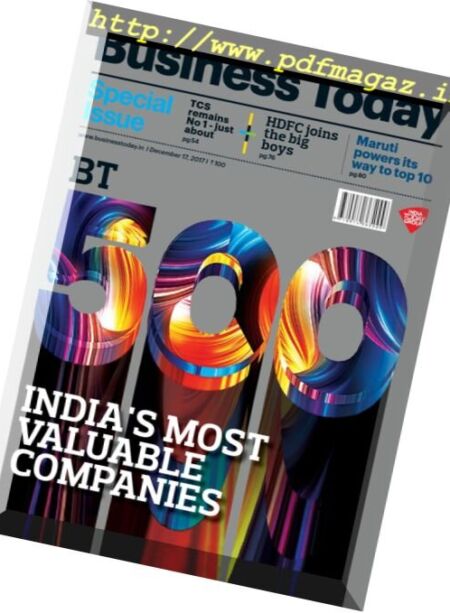 Business Today – 17 December 2017 Cover