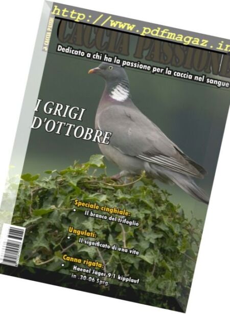 Caccia Passione – Ottobre 2017 Cover