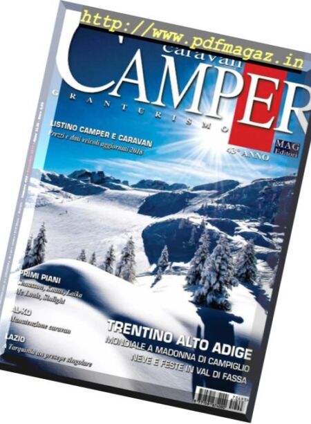 Caravan e Camper Granturismo – dicembre 2017 Cover