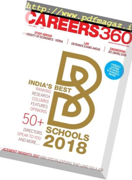 Careers 360 – November 2017 (English Edition) Cover