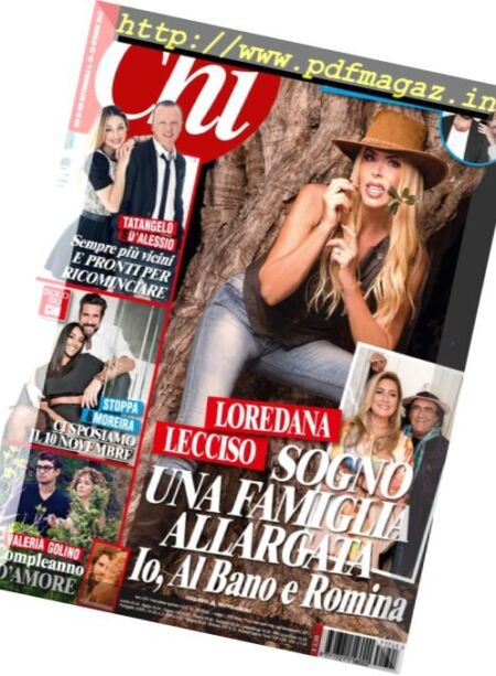 Chi – 25 Ottobre 2017 Cover