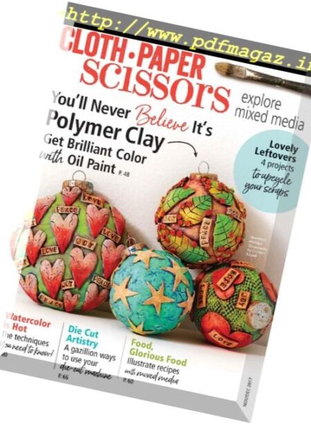 Cloth Paper Scissors – 1 November 2017 Cover