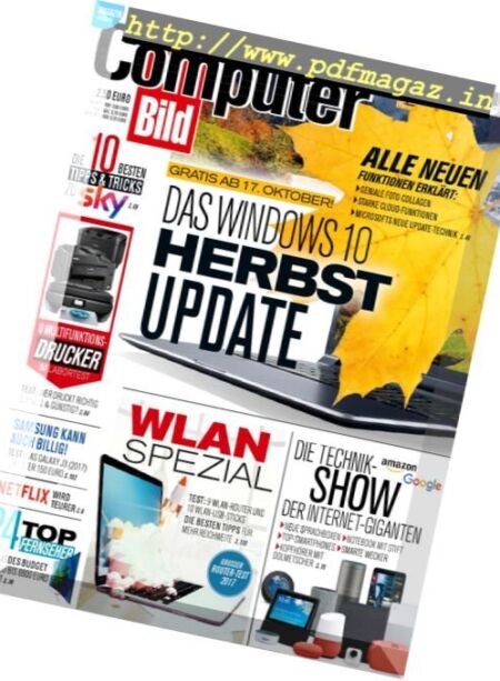 Computer Bild Germany – 14. Oktober 2017 Cover