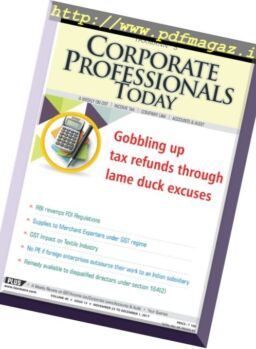 Corporate Professional Today – 25 November 2017