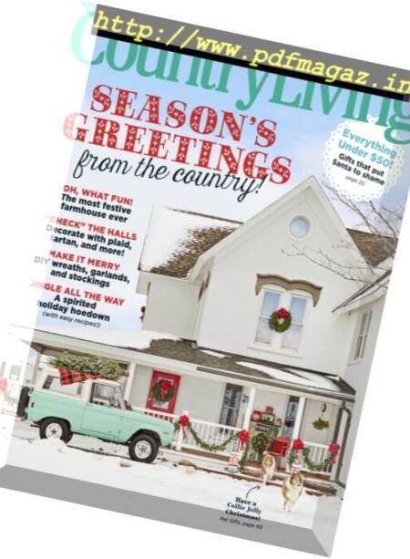 Country Living USA – December 2017 Cover
