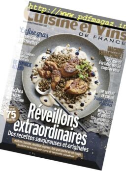 Cuisine et Vins de France – decembre 2017