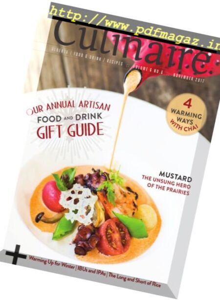 Culinaire Magazine – November 2017 Cover